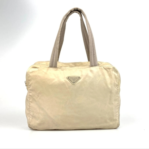 Prada Handbags - 💥FINAL PRICE SALE💥 PRADA BAG HANDBAG NYLON BEIGE